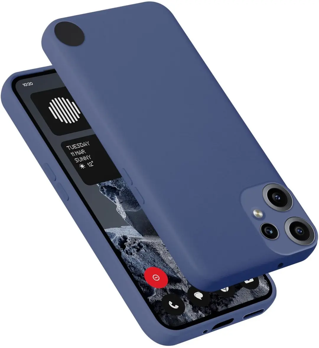 Cadorabo Hoesje geschikt voor Nothing Phone 2 Pro Case in Liquid Blauw Beschermh