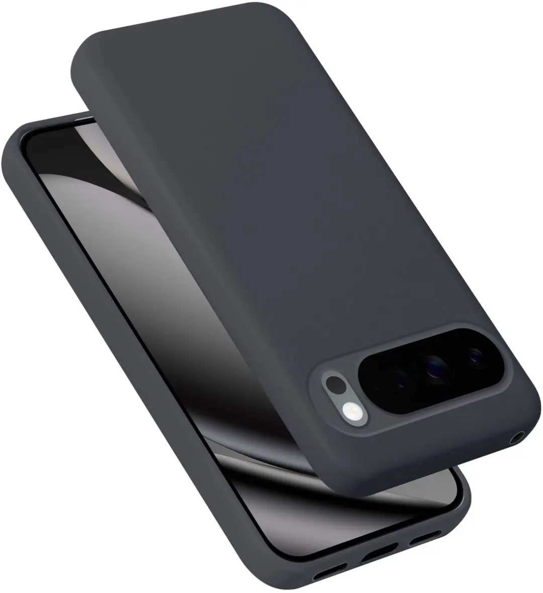 Cadorabo Hoesje geschikt voor Google pixel 10 pro XL Case in Liquid Zwart Besche