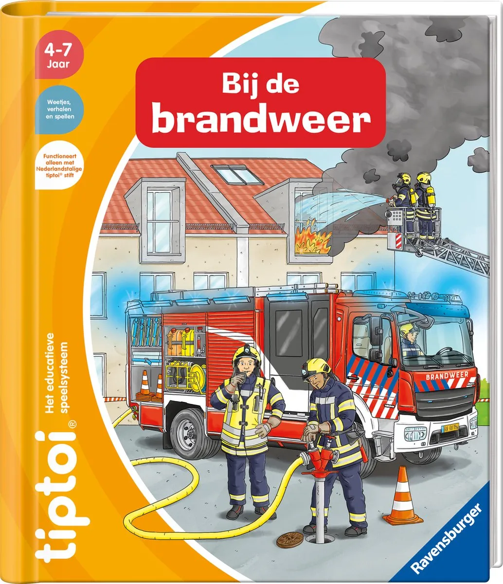 Ravensburger tiptoi Boek Bij de Brandweer - 1 Stuks