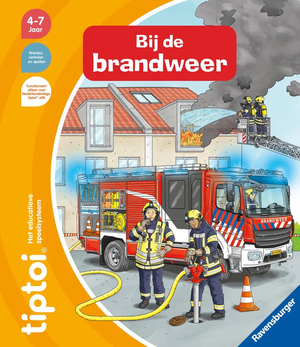 Ravensburger tiptoi Boek Bij de Brandweer - 1 Stuks