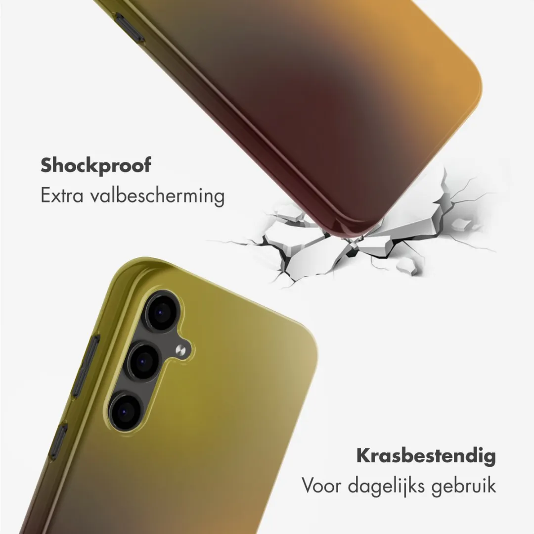 Selencia Hoesje Samsung Galaxy S24 FE Gradient Olive Dust