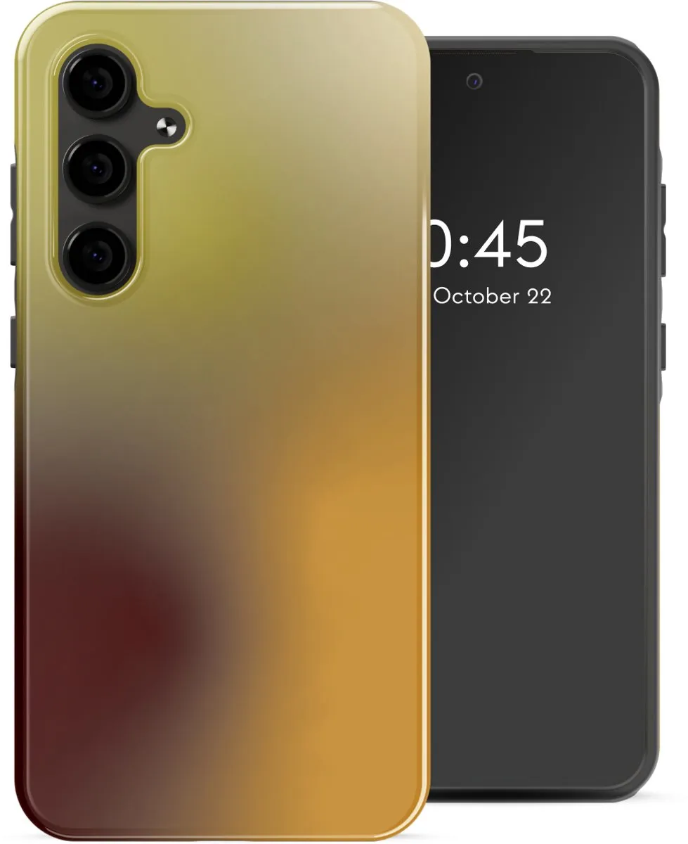 Selencia Hoesje Samsung Galaxy S24 FE Gradient Olive Dust