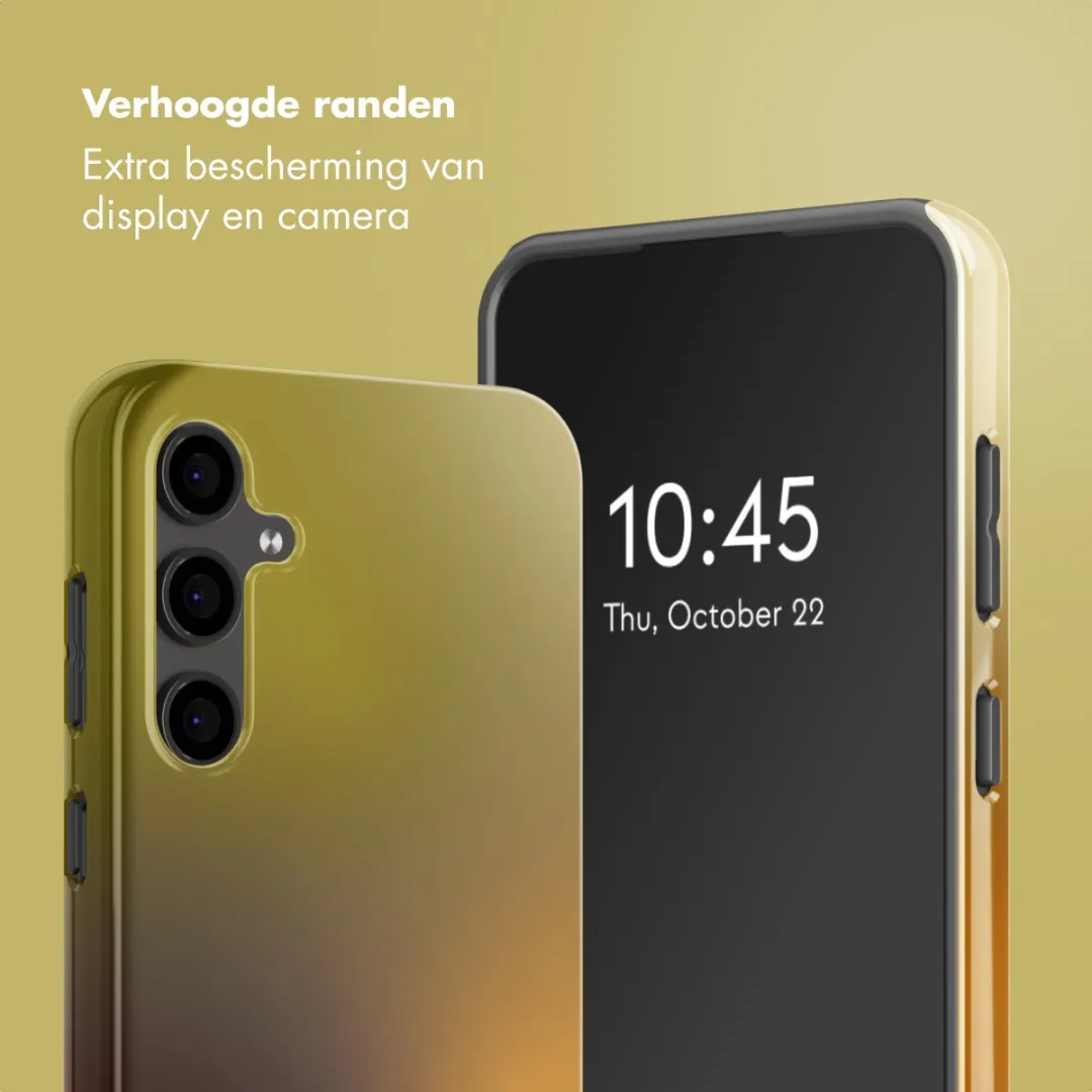 Selencia Hoesje Samsung Galaxy S24 FE Gradient Olive Dust