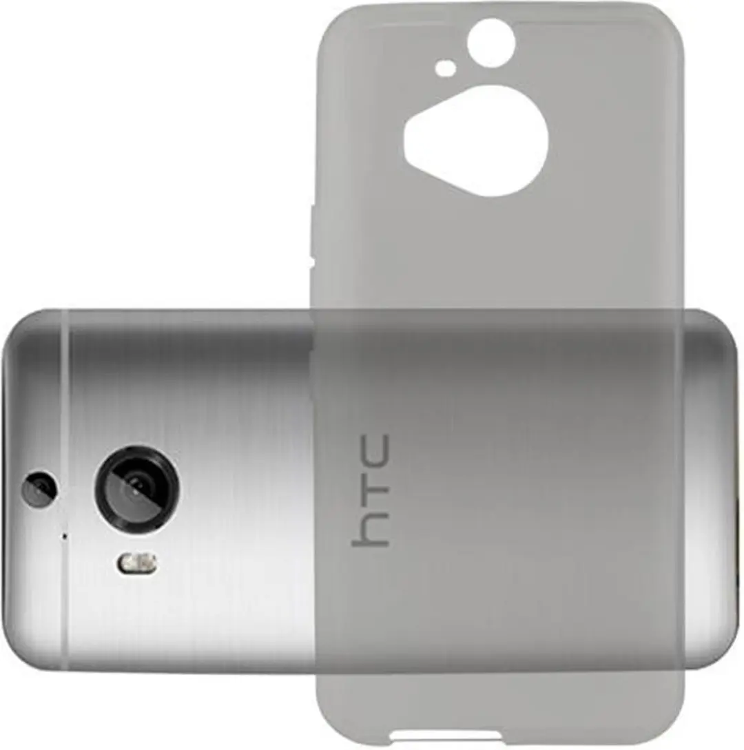 Cadorabo Hoesje geschikt voor HTC ONE M9 PLUS / ONE ME in TRANSPARANT ZWART