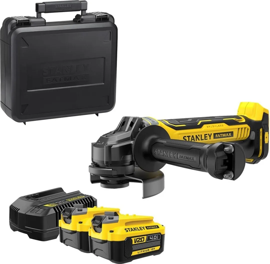 Stanley FatMax V20 SFMCG700M2K Haakse Slijper 125mm - 2x 4.0Ah - Metaal