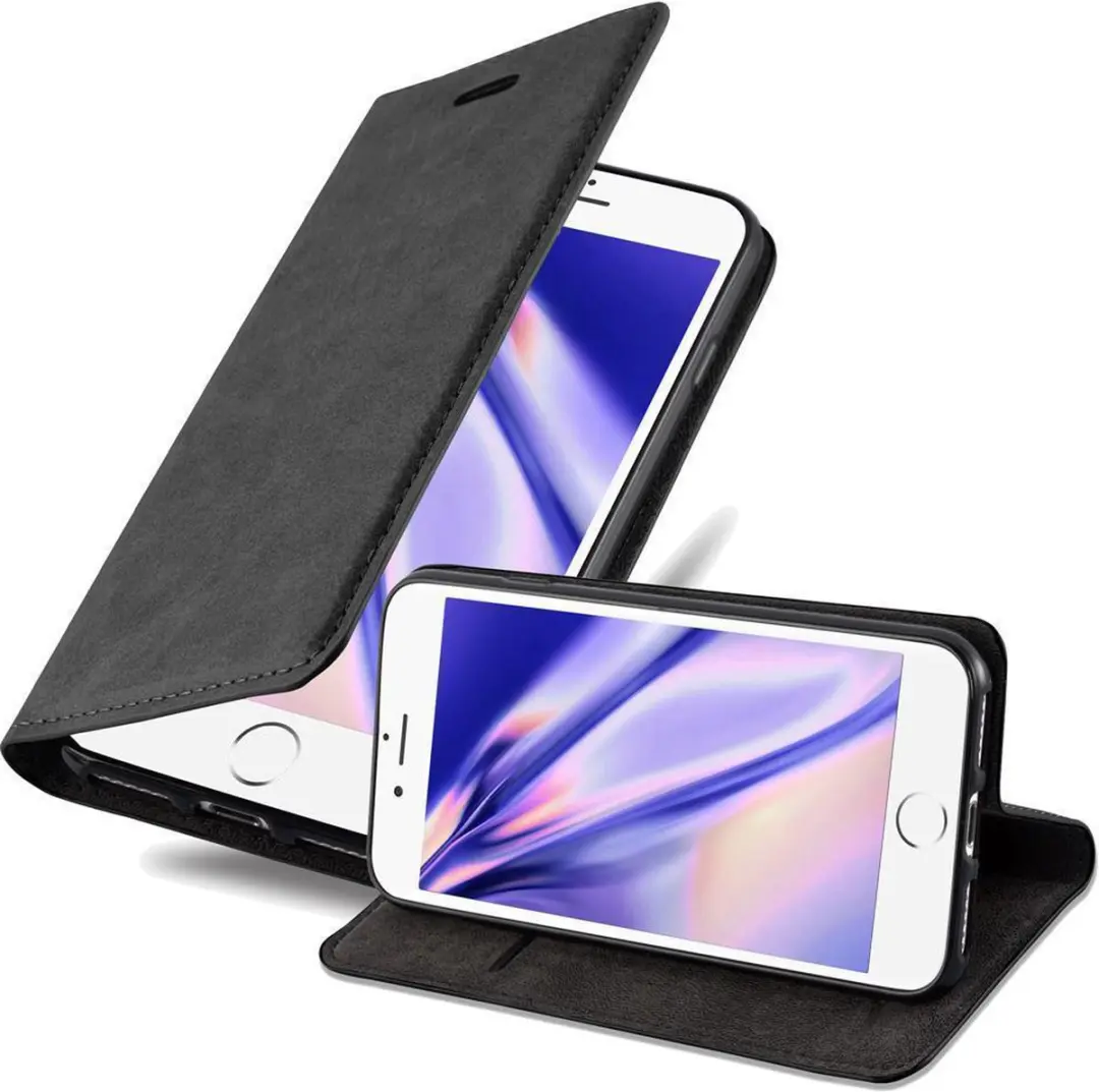 Cadorabo Hoesje geschikt voor Apple iPhone 6 / 6S in ZWARTE NACHT