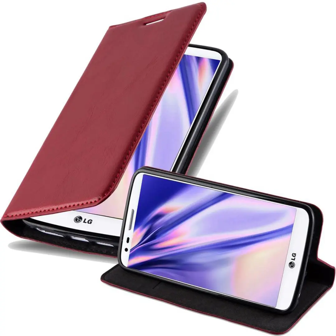 Cadorabo Hoesje geschikt voor LG G2 in APPEL ROOD