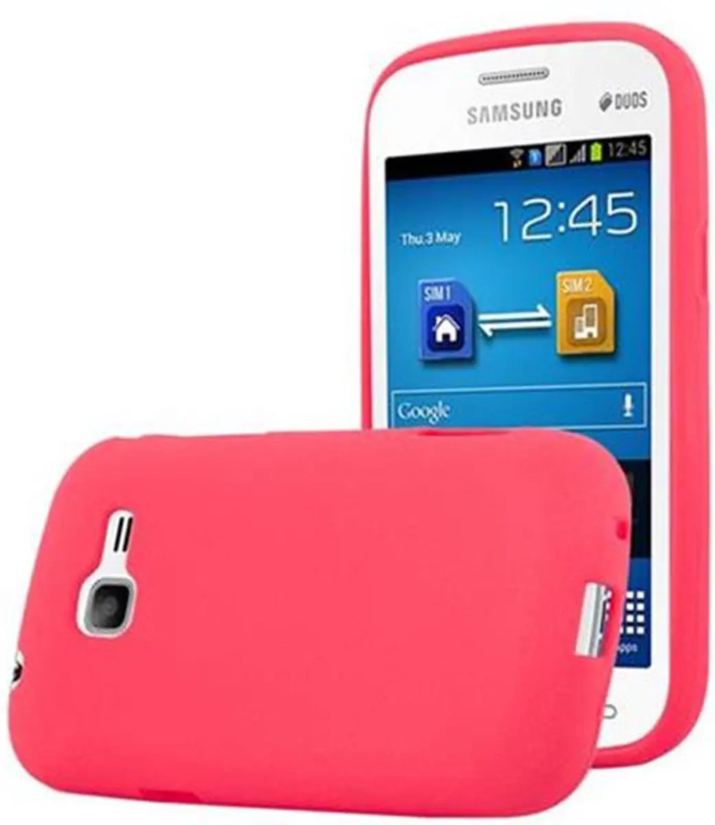 Cadorabo Hoesje geschikt voor Samsung Galaxy TREND LITE in FROST ROOD