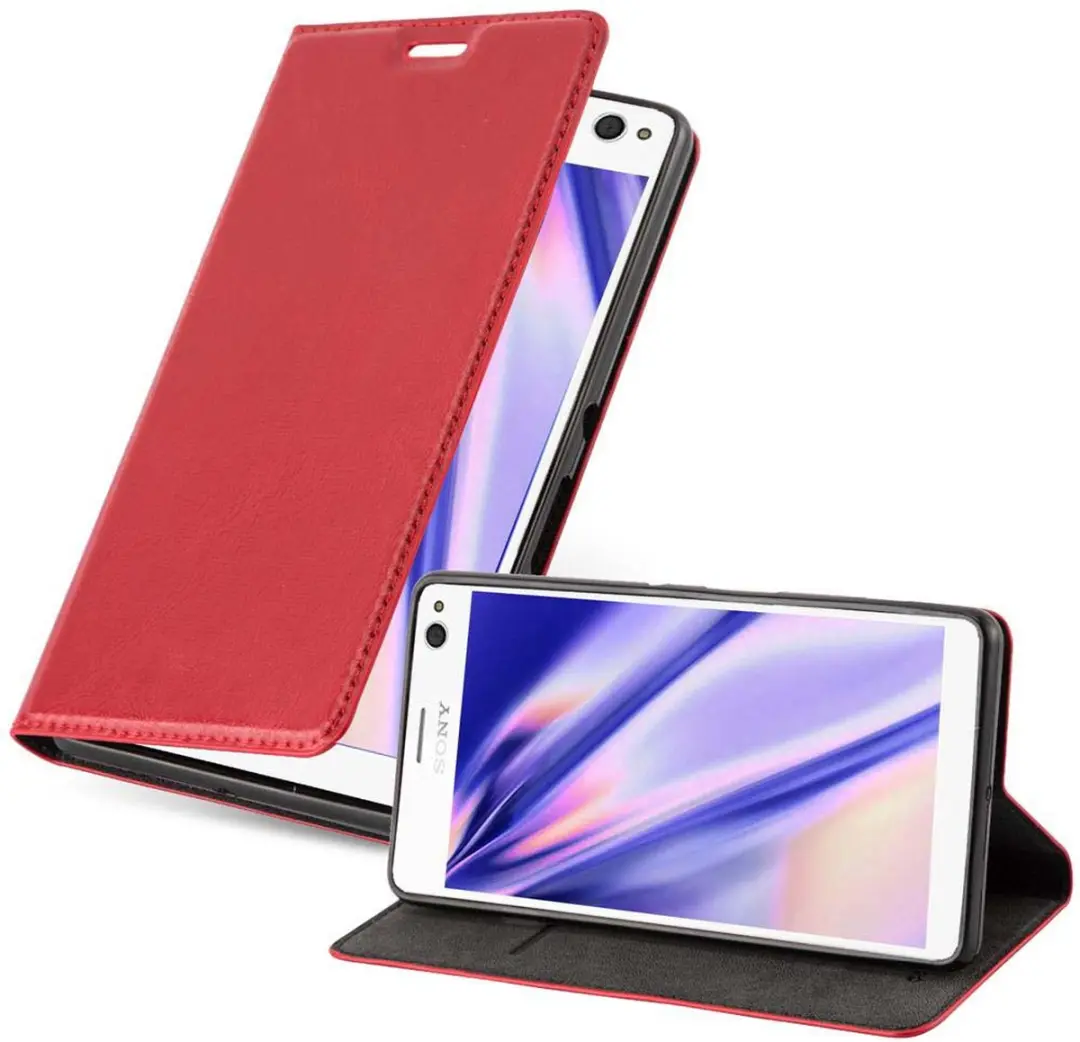 Cadorabo Hoesje geschikt voor Sony Xperia C4 in APPEL ROOD