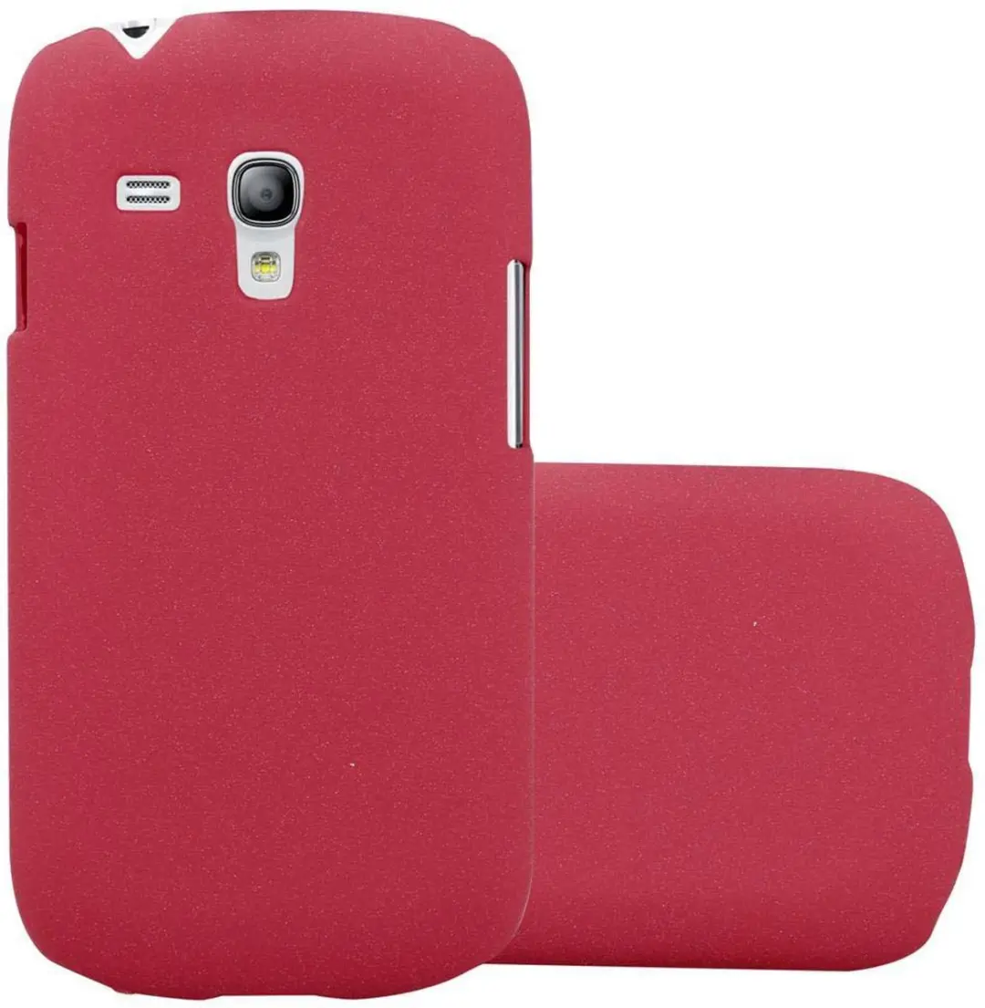 Cadorabo Hoesje geschikt voor Samsung Galaxy S3 MINI in FROSTY ROOD