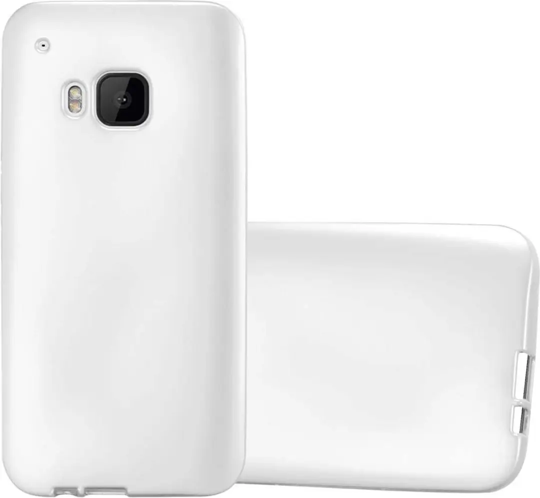 Cadorabo Hoesje geschikt voor HTC ONE M9 in METALLIC ZILVER