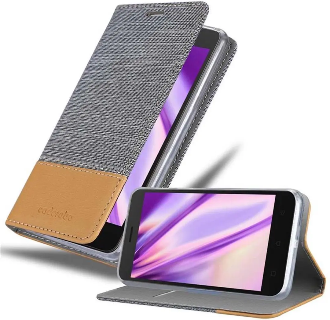Cadorabo Hoesje geschikt voor Lenovo K6 / K6 POWER in LICHTGRIJS BRUIN