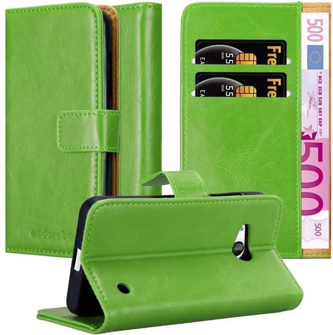 Cadorabo Hoesje geschikt voor Nokia Lumia 550 in GRAS GROEN