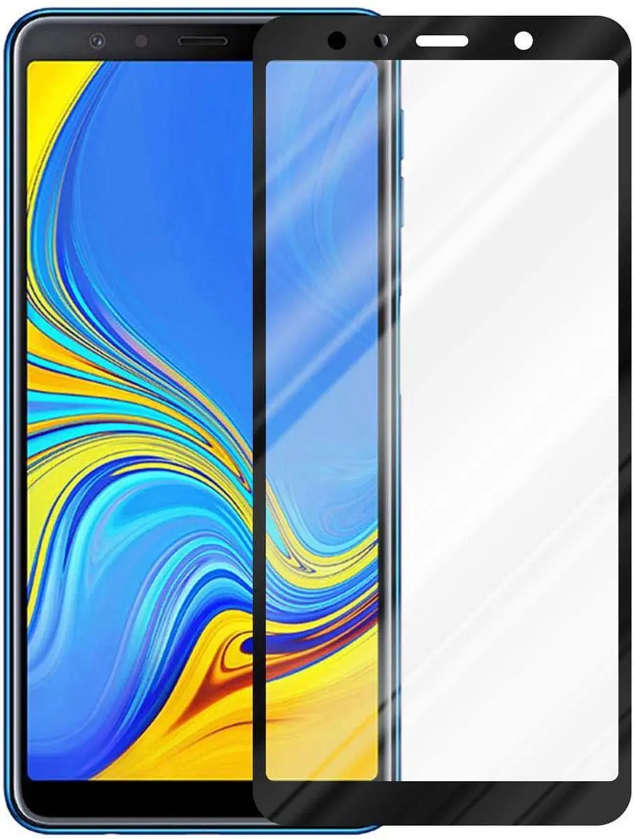Cadorabo Volledig scherm pantserfolie geschikt voor Samsung Galaxy A7 2018 in TR
