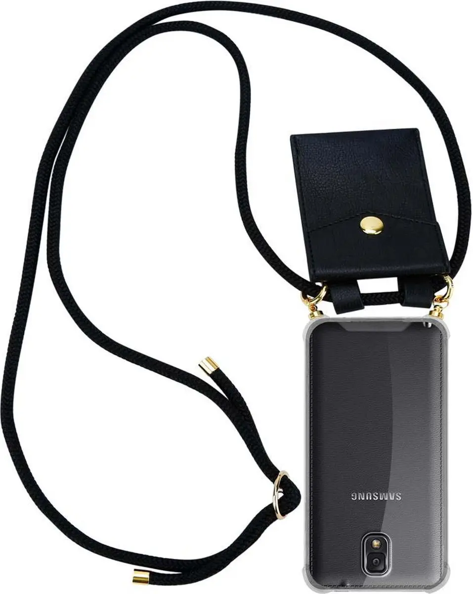 Cadorabo Hoesje geschikt voor Samsung Galaxy NOTE 3 in ZWART