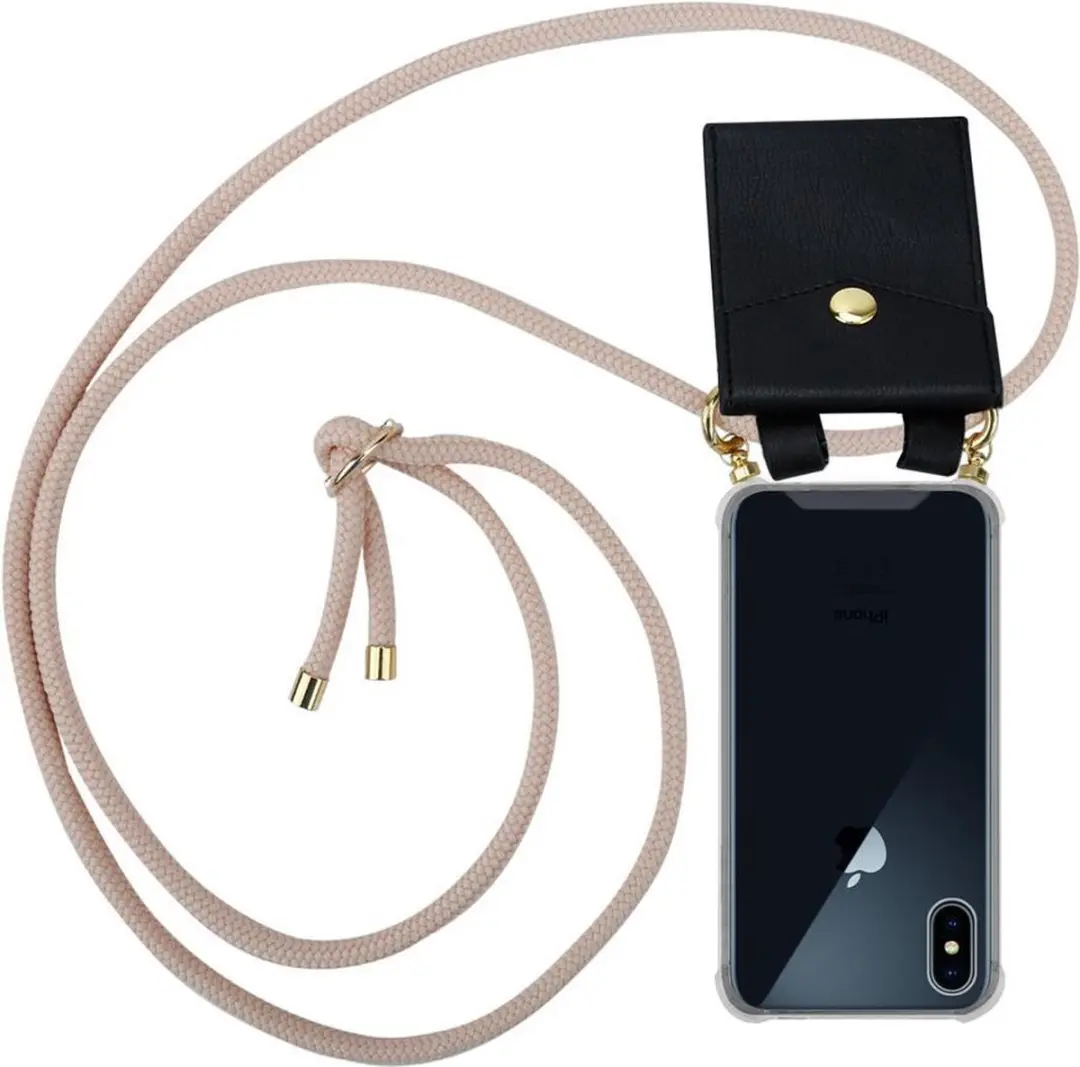 Cadorabo Hoesje geschikt voor Apple iPhone X / XS in PEARLY ROSE GOUD