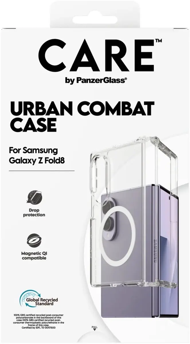CARE by PanzerGlass Urban Combat Case Samsung Galaxy Z Fold 8 Hoesje - Transparant - afbeelding 4 van 4