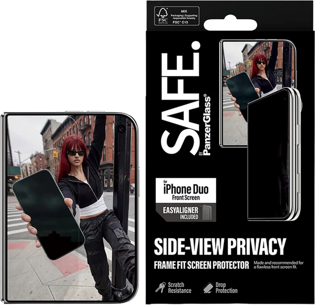 SAFE by PanzerGlass Privacy Screenprotector iPhone Duo - afbeelding 4 van 6