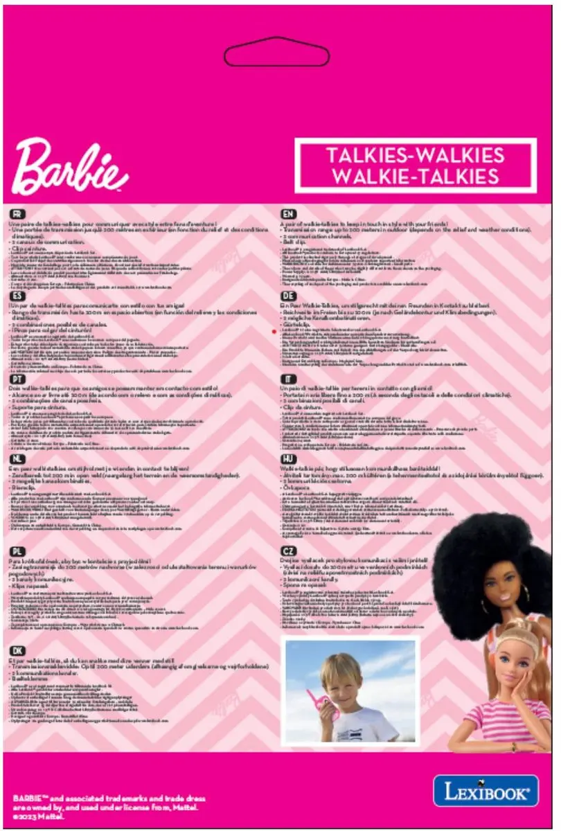 Lexibook Barbie TW12BB Walkietalkies 120m - Roze - afbeelding 6 van 6