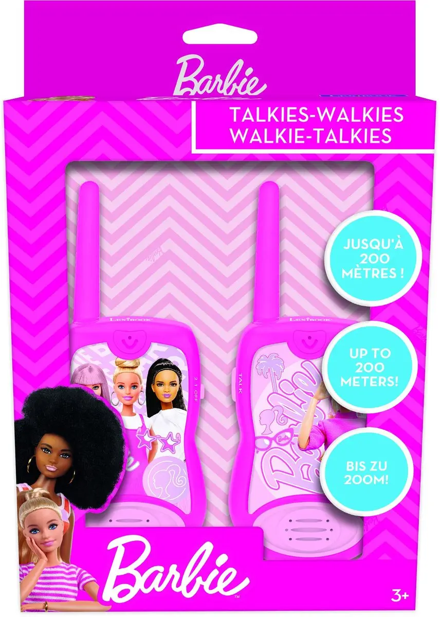 Lexibook Barbie TW12BB Walkietalkies 120m - Roze - afbeelding 5 van 6