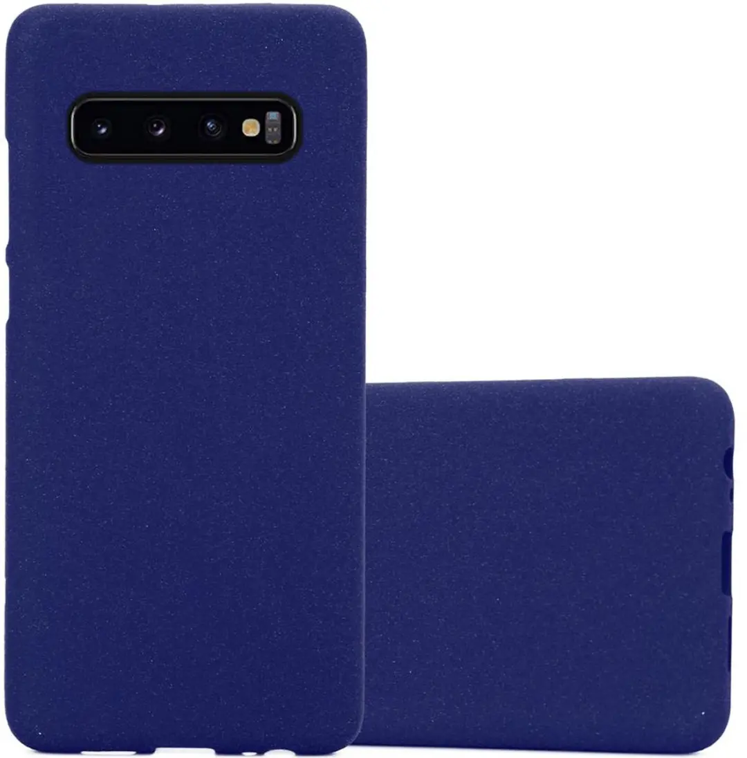Cadorabo Hoesje geschikt voor Samsung Galaxy S10 4G in FROST DONKER BLAUW