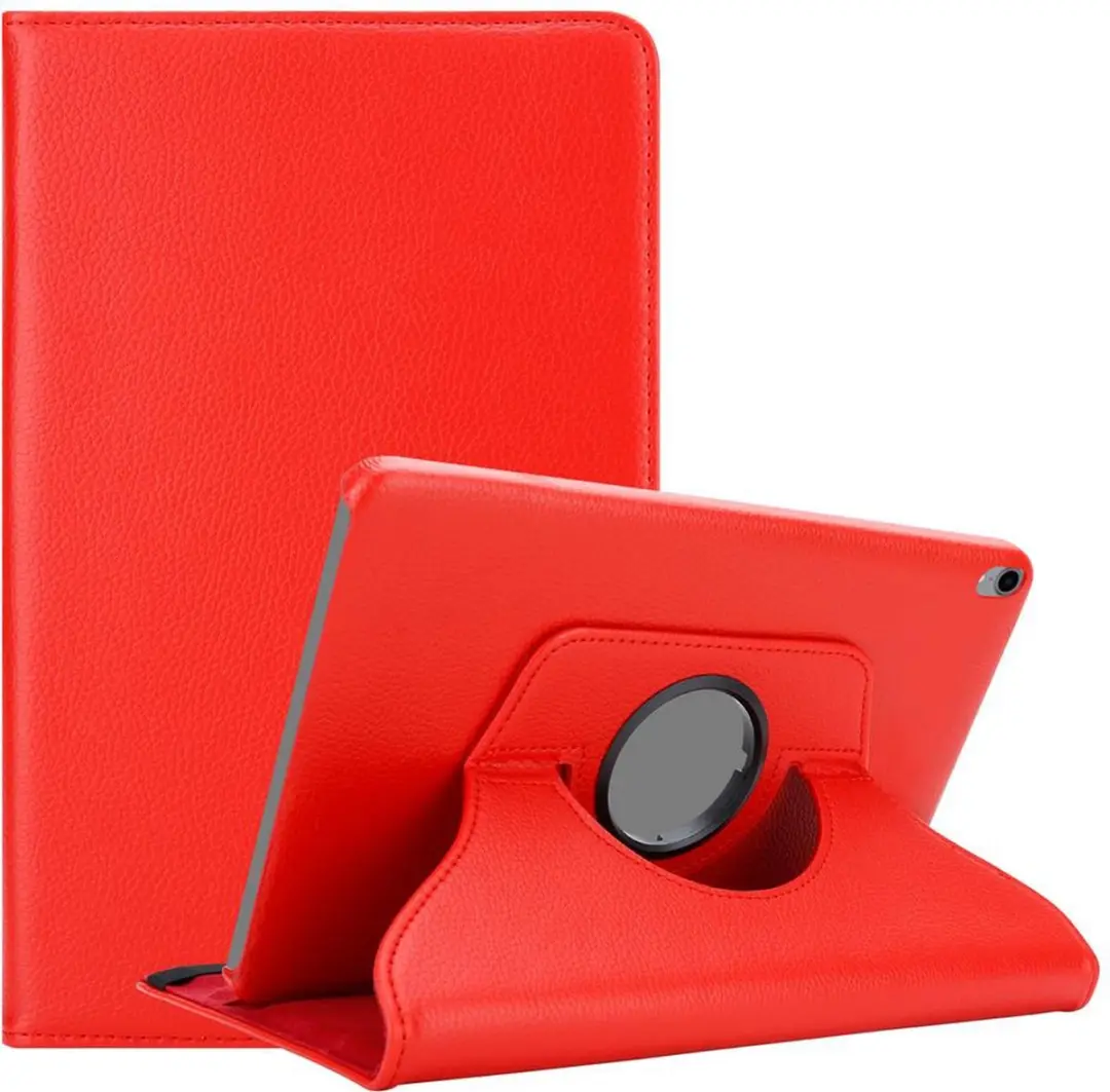 Cadorabo Tablet Hoesje geschikt voor Apple iPad PRO 2018 (12.9 Zoll) in KLAPROOS ROOD - Beschermhoes met Auto Wake Up, met standfunctie en elastieksluiting Book Case Cover Etui