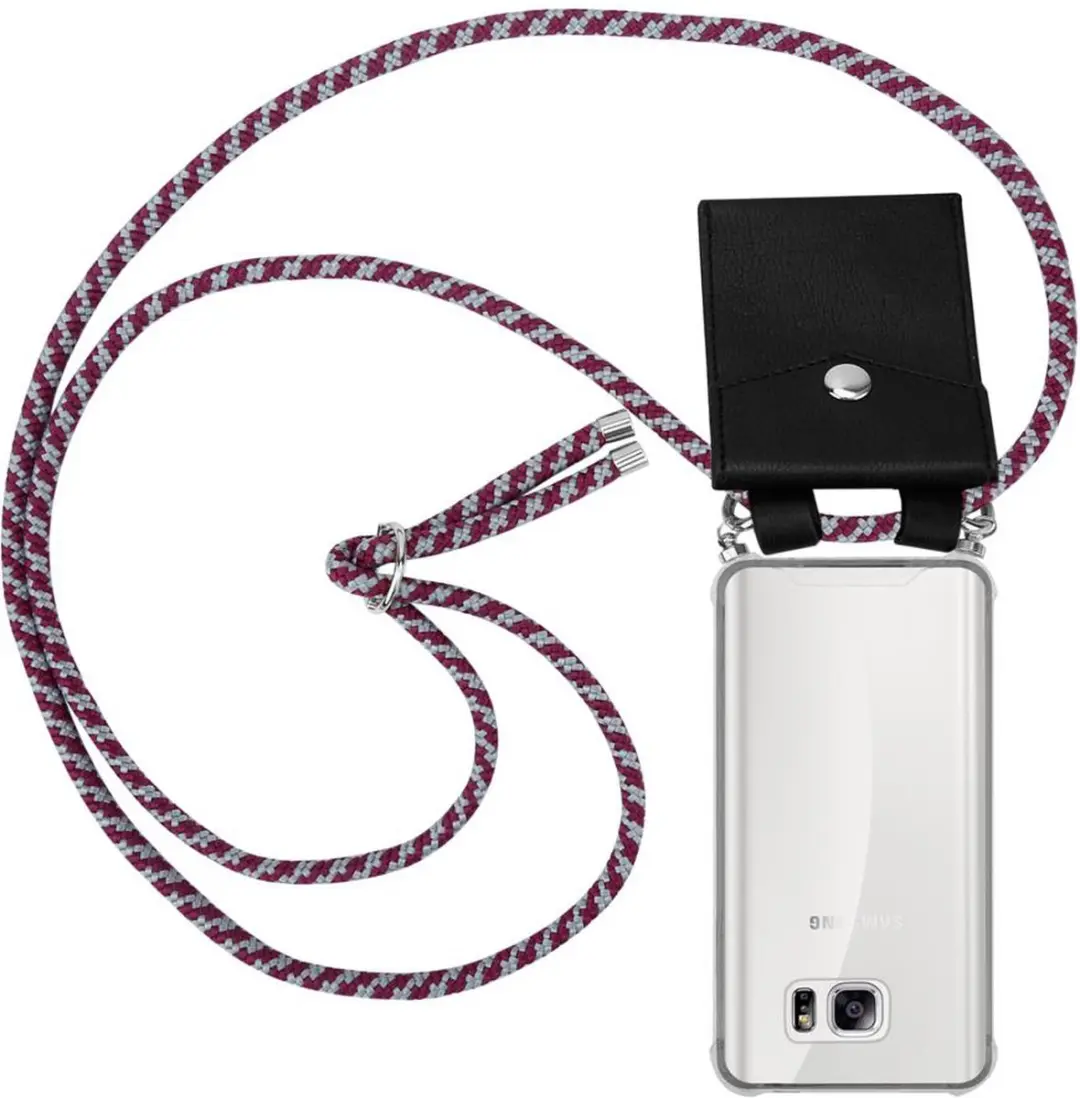 Cadorabo Hoesje geschikt voor Samsung Galaxy NOTE 5 in ROOD WIT