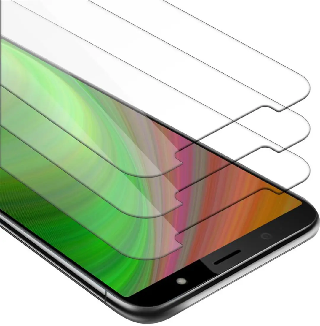 Cadorabo 3x Screenprotector geschikt voor HTC U12 LIFE