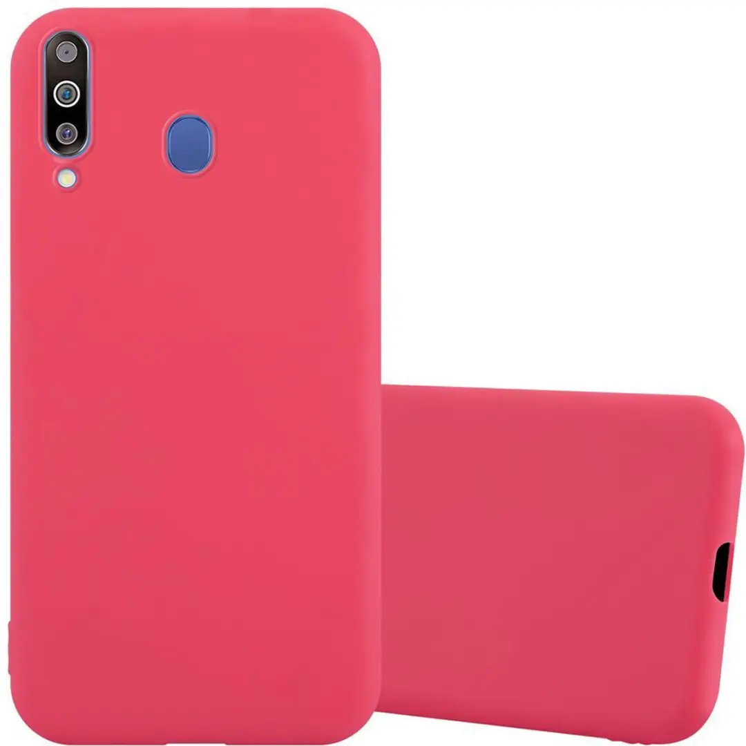 Cadorabo Hoesje geschikt voor Samsung Galaxy M30 / A40s in CANDY ROOD