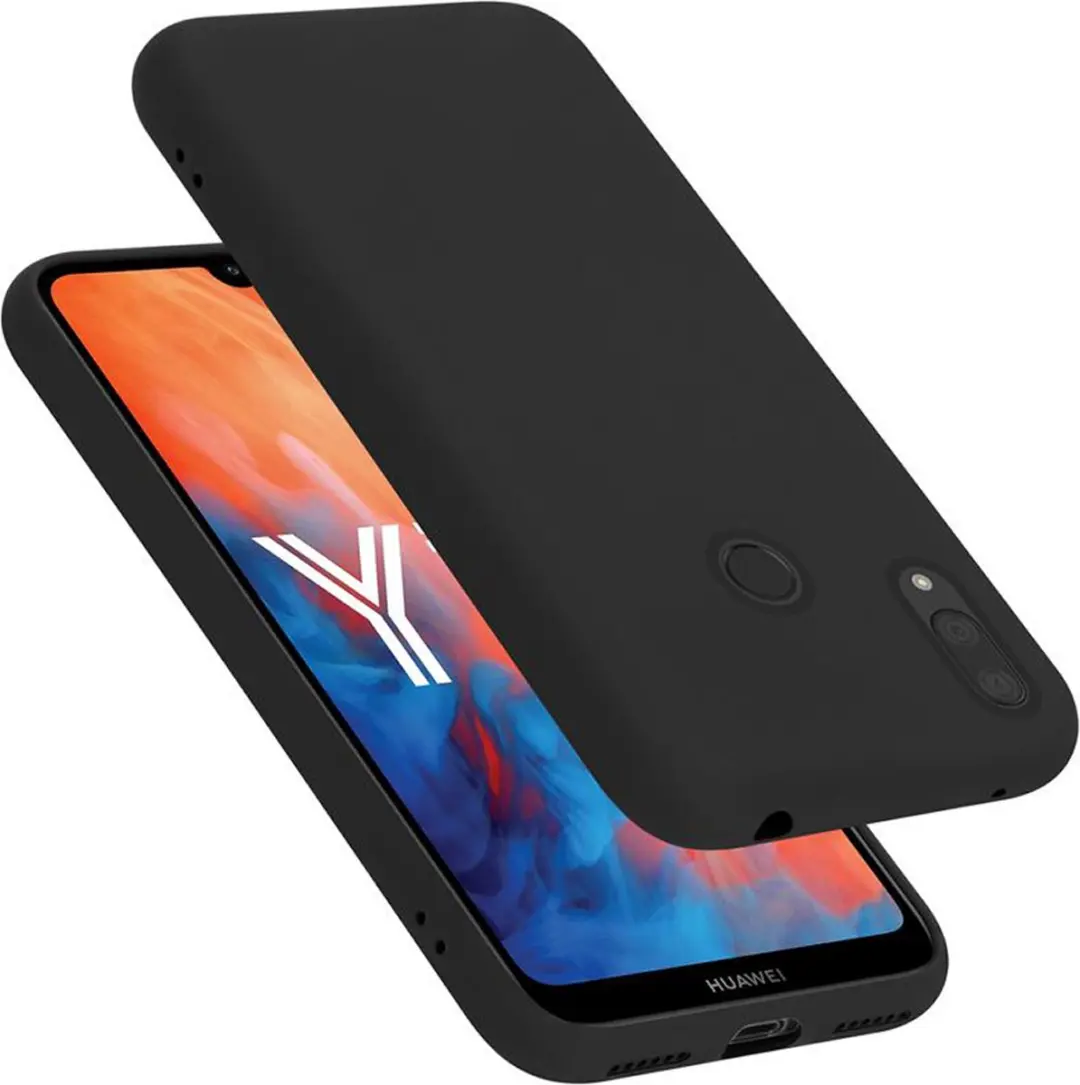 Cadorabo Hoesje geschikt voor Huawei Y7 2019 / Y7 PRIME 2019 in LIQUID ZWART