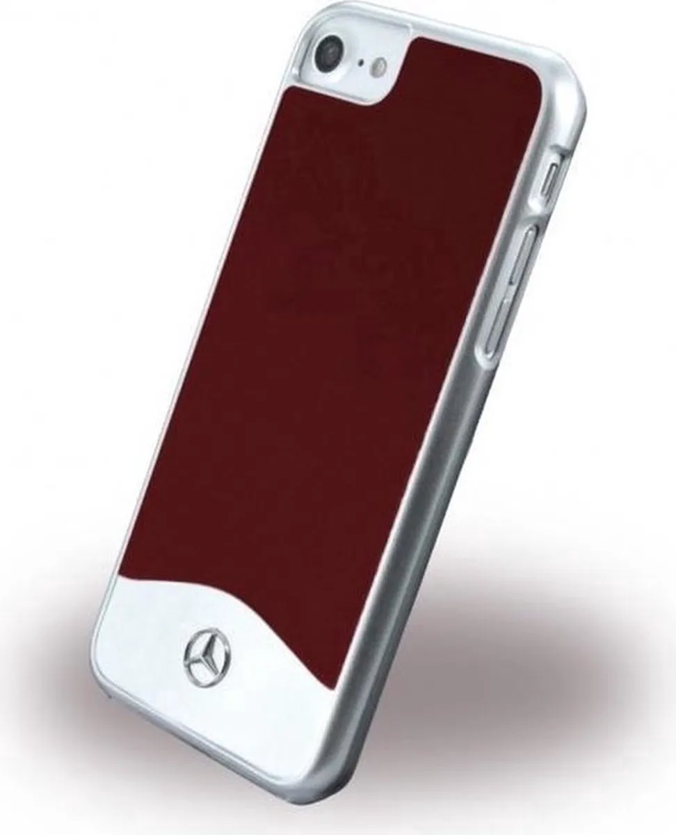 Mercedes-Benz Aluminium Back Case iPhone 7/8/SE Rood