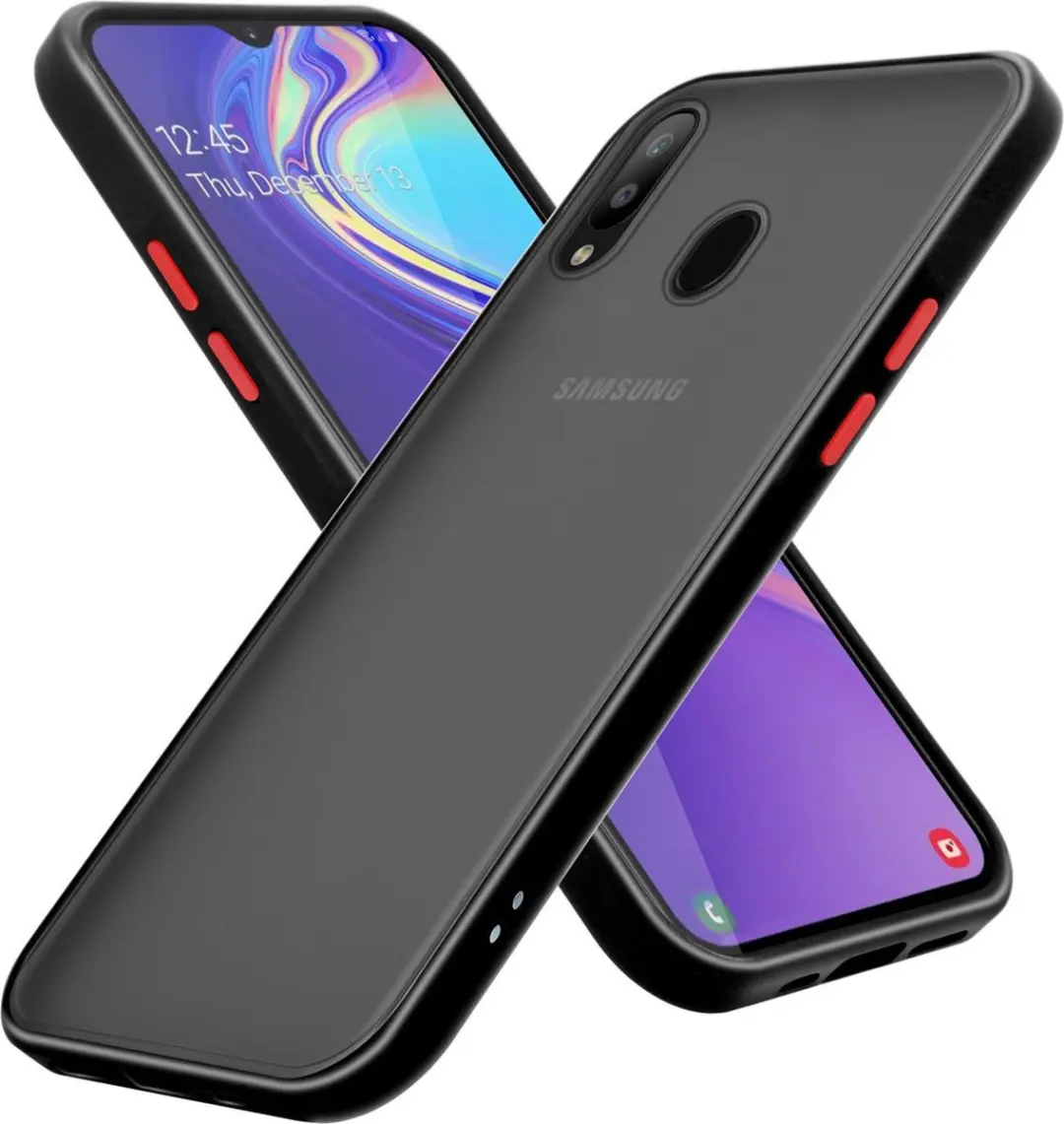 Cadorabo Hoesje geschikt voor Samsung Galaxy M30 / A40s in Mat Zwart