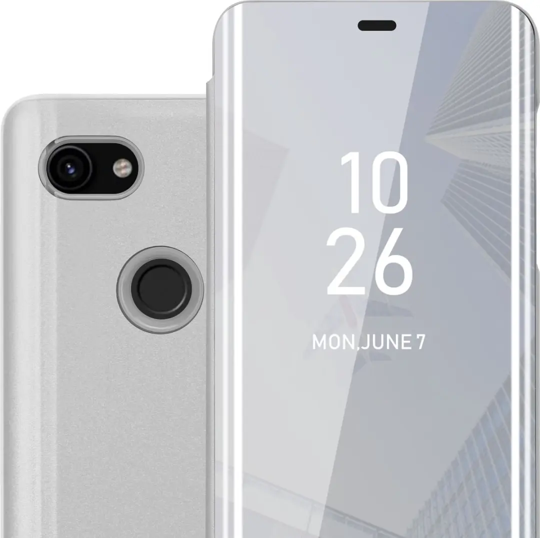 Cadorabo Hoesje geschikt voor Google PIXEL 3A XL in AGAAT ZILVER