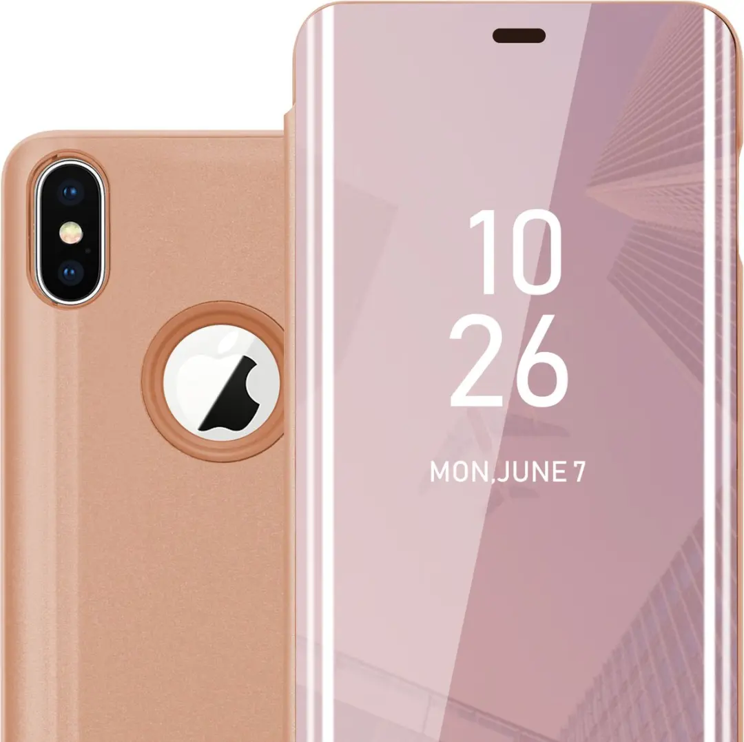 Cadorabo Hoesje geschikt voor Apple iPhone XS MAX in KUNZIET ROZE