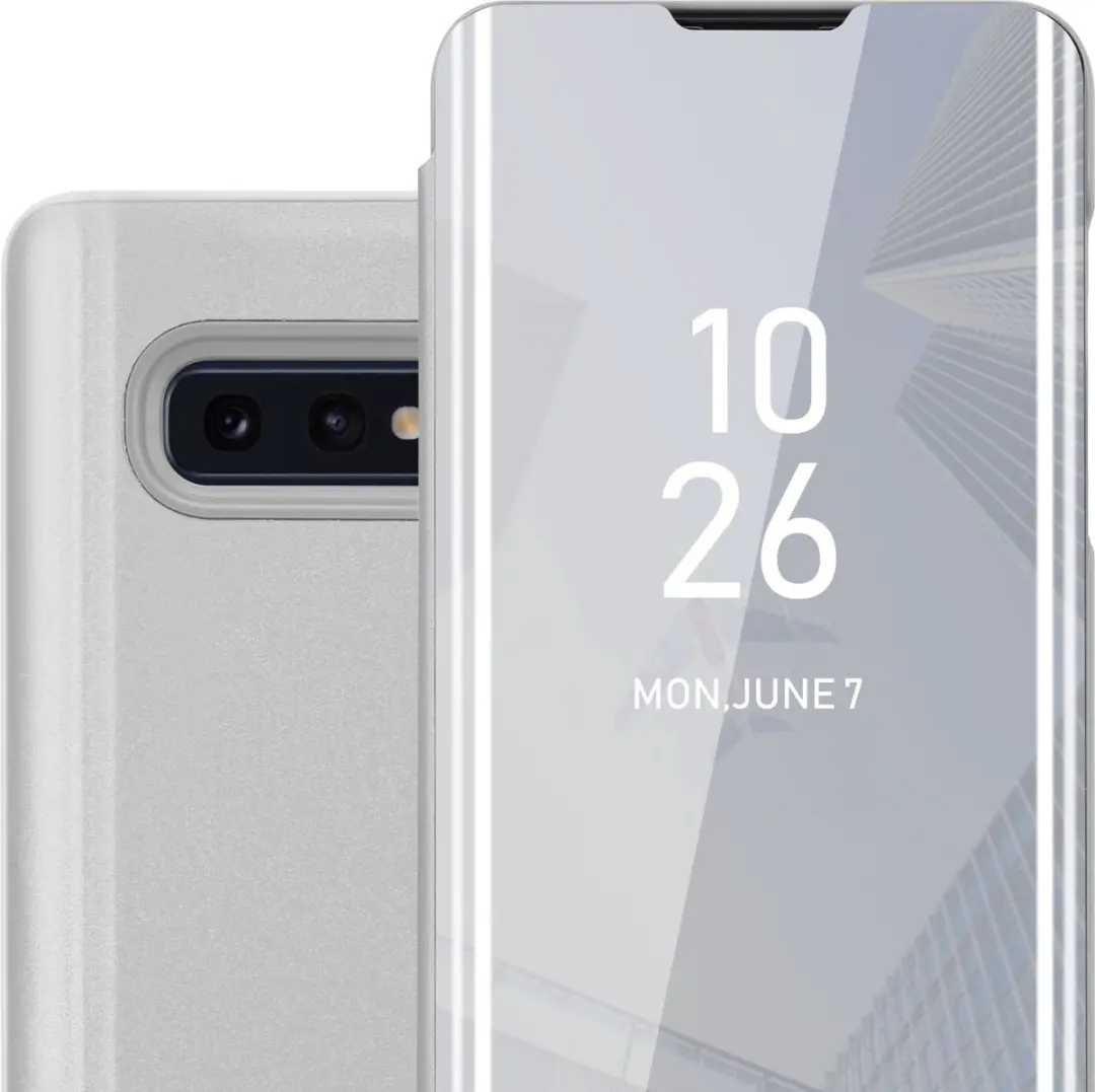 Cadorabo Hoesje geschikt voor Samsung Galaxy S10e in AGAAT ZILVER