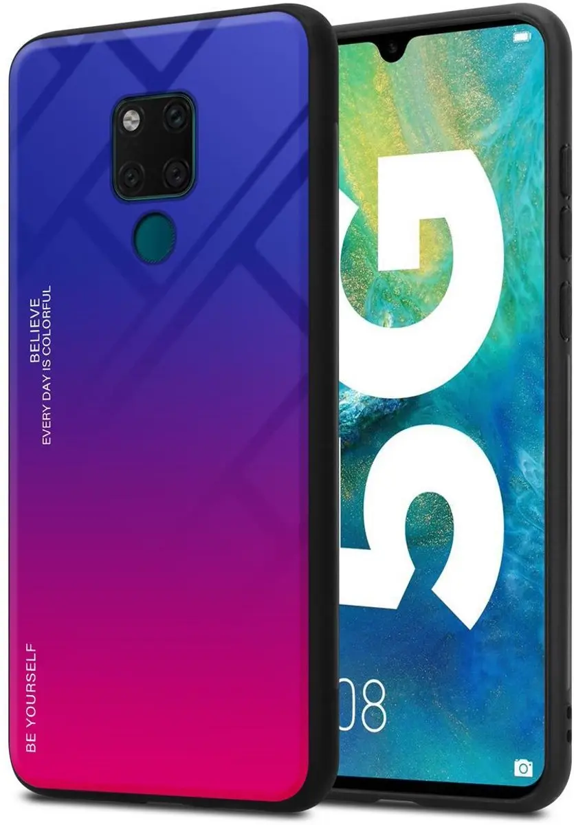 Cadorabo Hoesje geschikt voor Huawei MATE 20 in PAARS