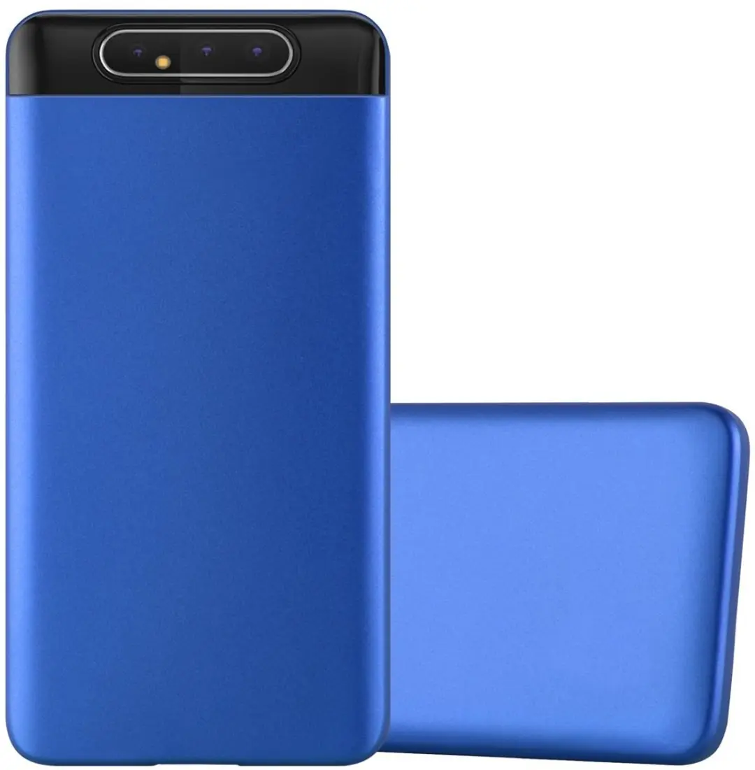 Cadorabo Hoesje geschikt voor Samsung Galaxy A80 / A90 4G in METAAL BLAUW
