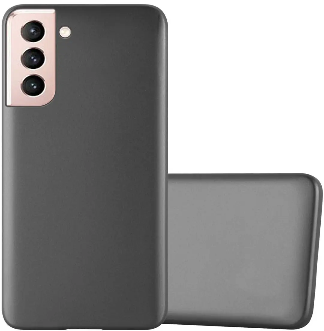 Cadorabo Hoesje geschikt voor Samsung Galaxy S21 5G in METALLIC GRIJS