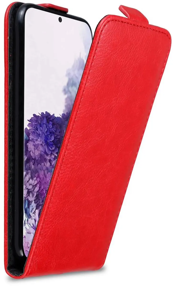 Cadorabo Hoesje geschikt voor Samsung Galaxy S20 in APPEL ROOD