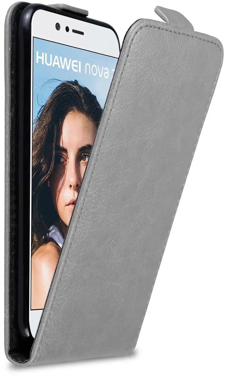 Cadorabo Hoesje geschikt voor Huawei NOVA 2 in TITANIUM GRIJS