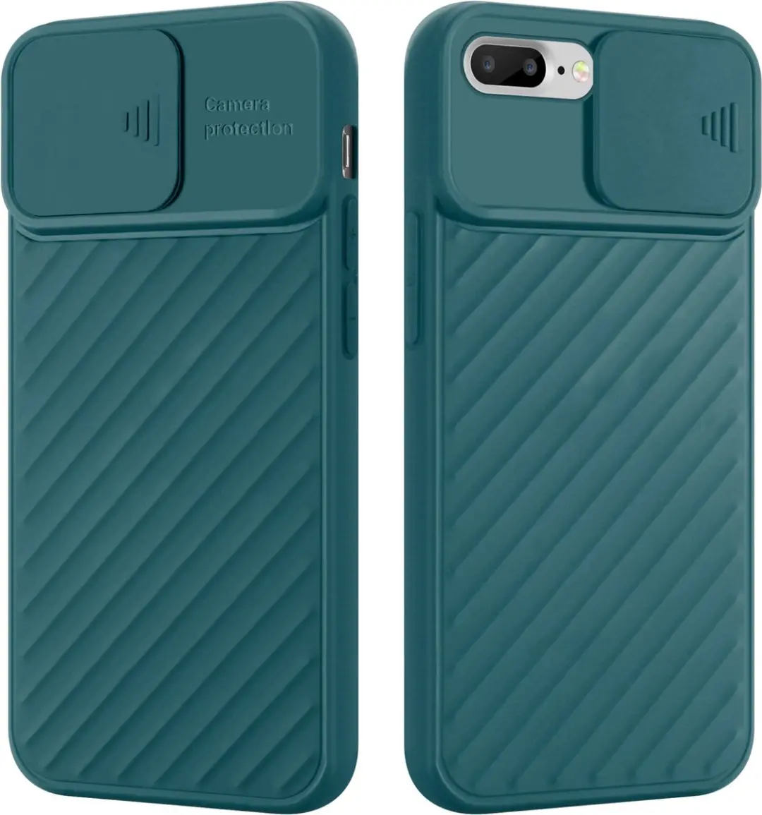Cadorabo Hoesje geschikt voor Apple iPhone 7 PLUS / 7S PLUS / 8 PLUS in Mat Groe