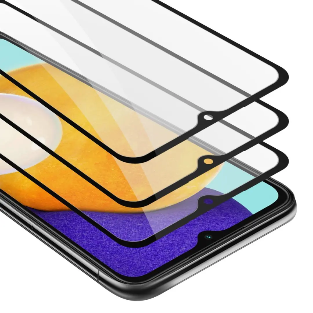 Cadorabo 3x Screenprotector geschikt voor Samsung Galaxy A13 5G Volledig scherm