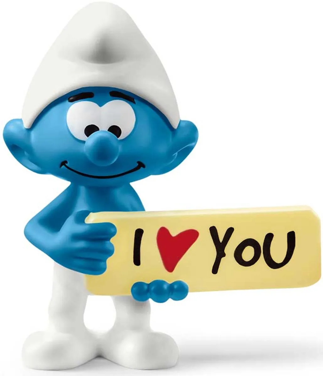 schleich de Smurfen - Smurf met ik hou van jou - 20823