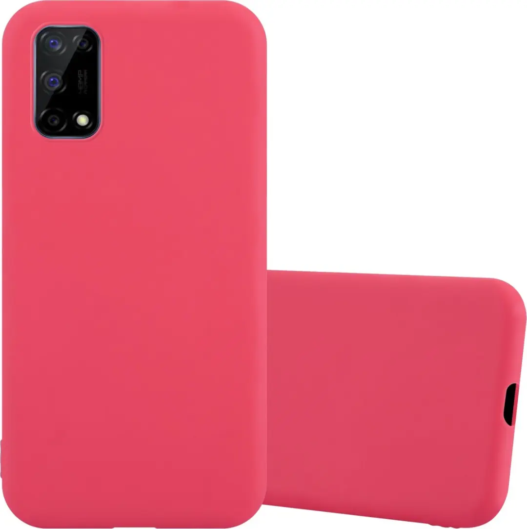 Cadorabo Hoesje geschikt voor Realme 7 5G in CANDY ROOD
