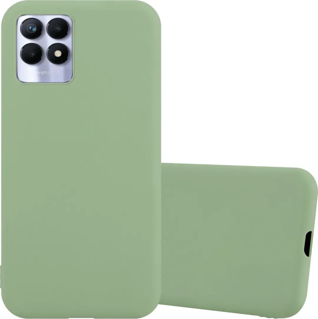 Cadorabo Hoesje geschikt voor Realme 8i / Narzo 50 4G in CANDY PASTEL GROEN