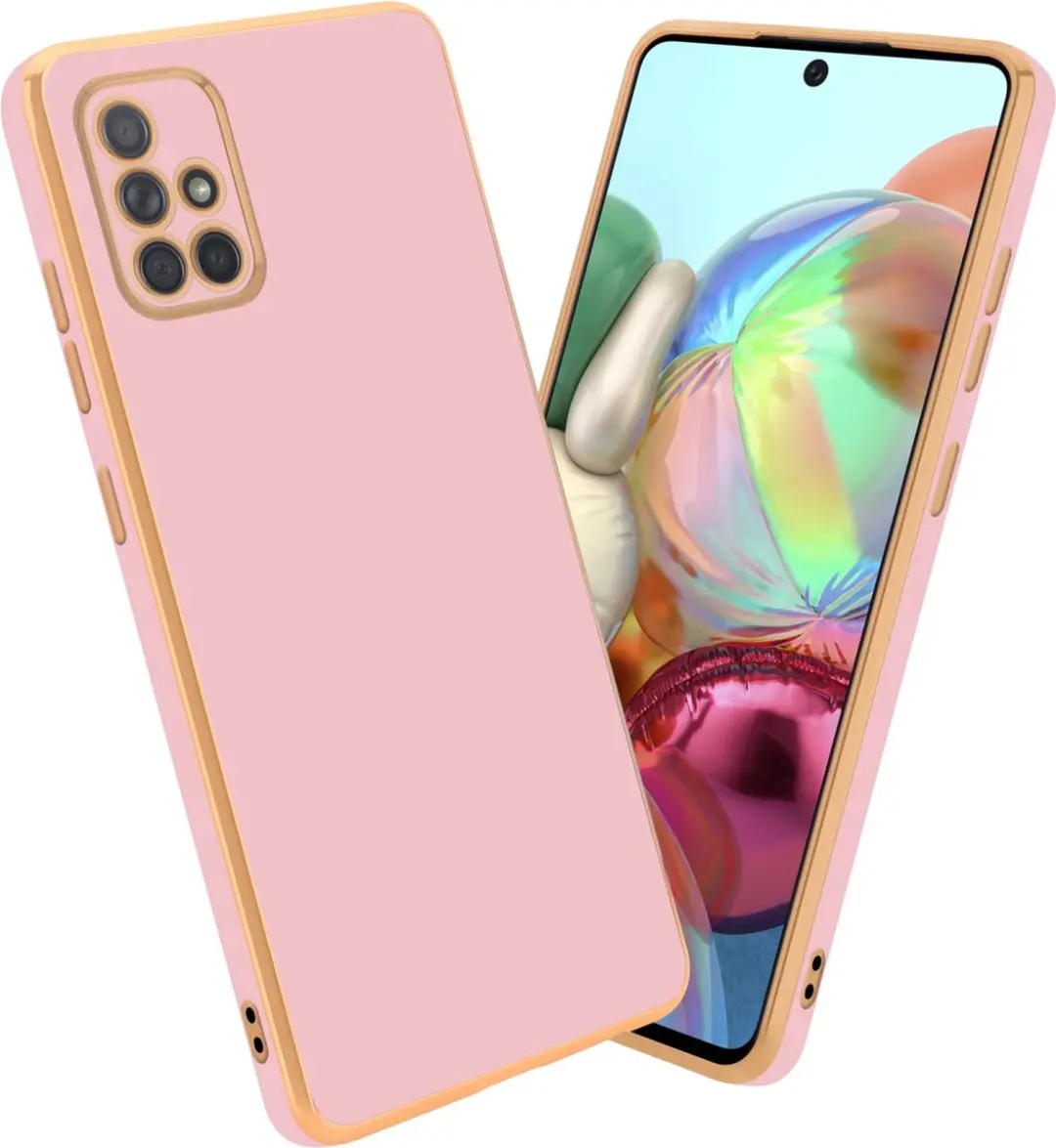 Cadorabo Hoesje geschikt voor Samsung Galaxy A51 4G / M40s in Glossy Roze