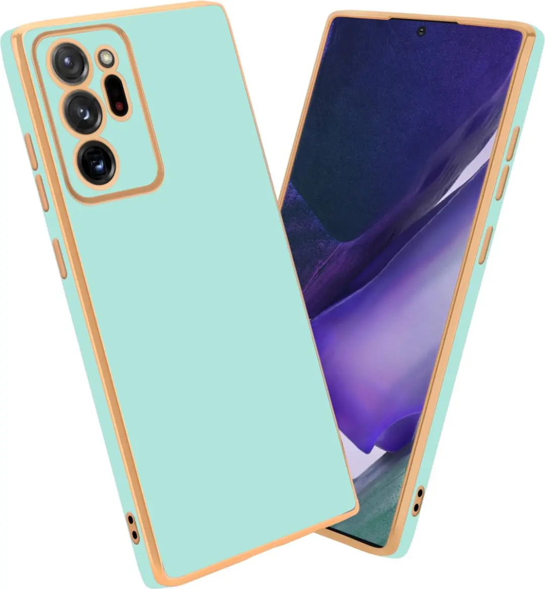 Cadorabo Hoesje geschikt voor Samsung Galaxy NOTE 20 ULTRA in Glossy Mintgroen