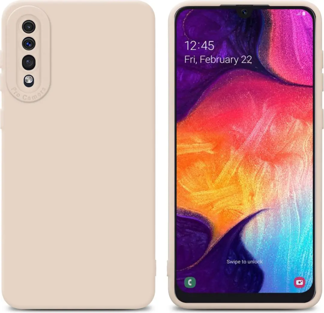 Cadorabo Hoesje geschikt voor Samsung Galaxy A50 4G / A50s / A30s in FLUID CREAM
