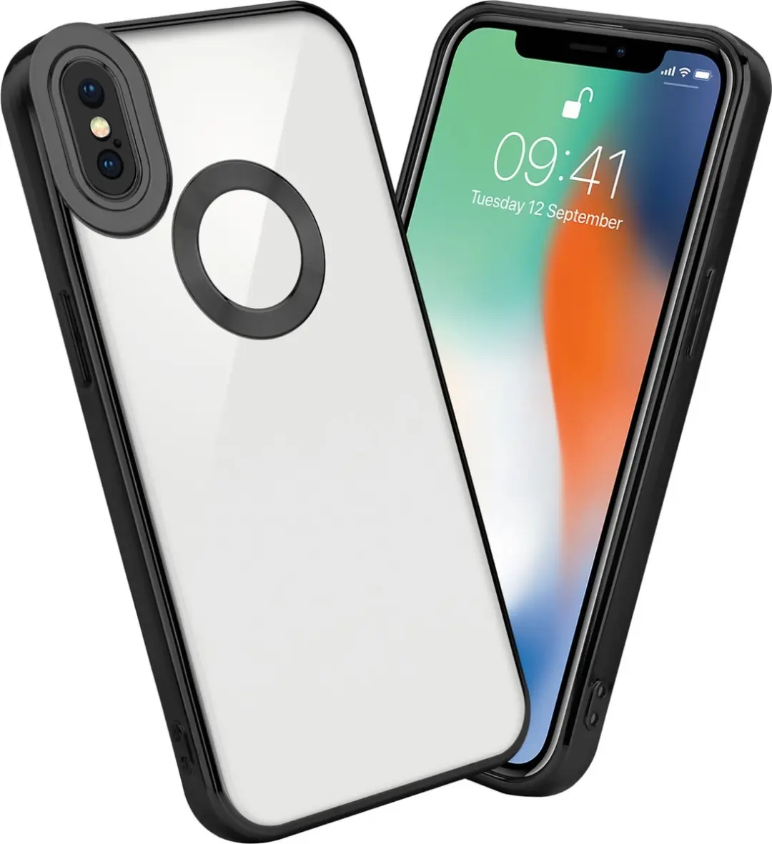 Cadorabo Hoesje geschikt voor Apple iPhone X / XS in Transparant