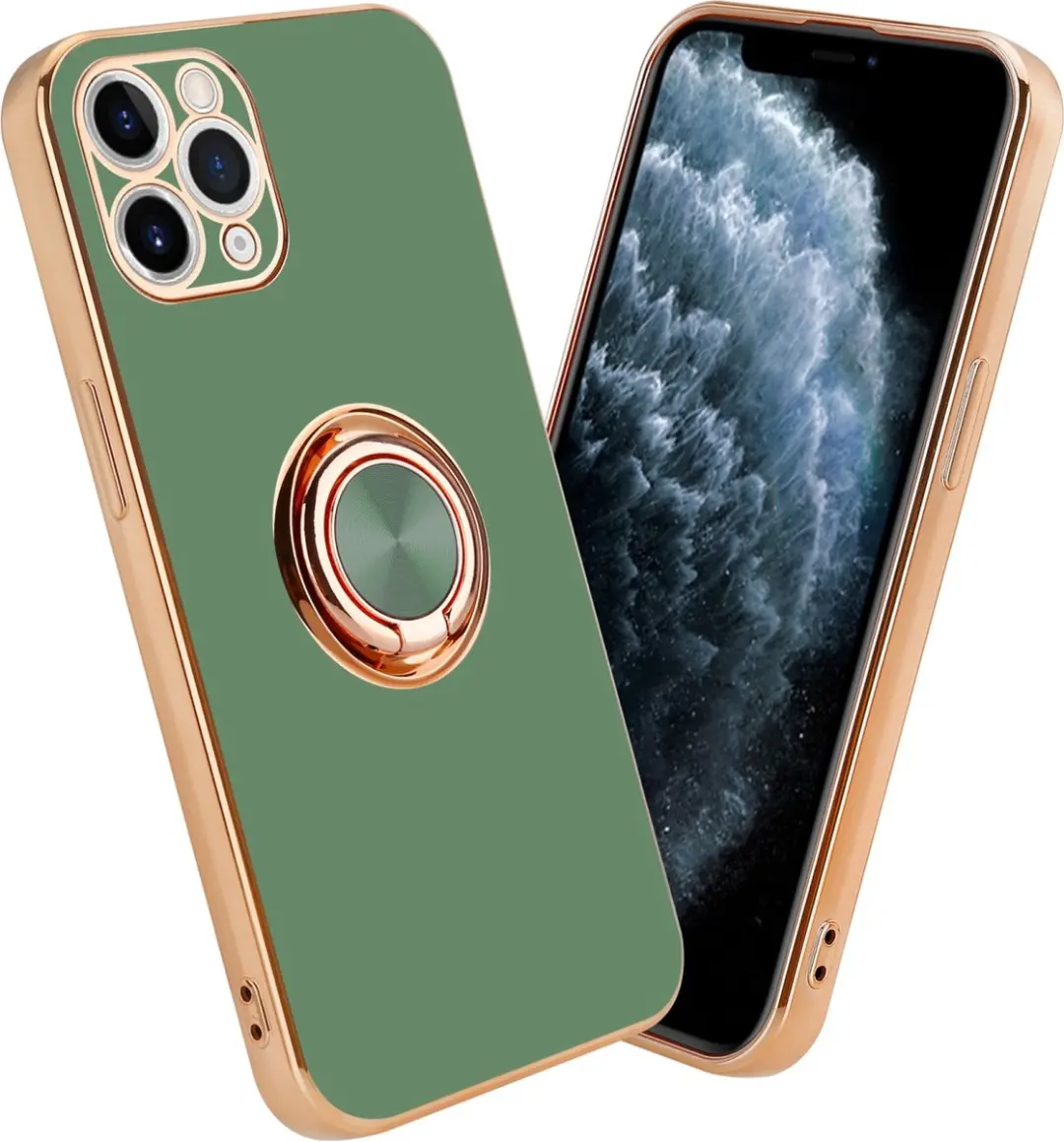 Cadorabo Hoesje geschikt voor Apple iPhone 11 PRO MAX in Glossy Licht Groen